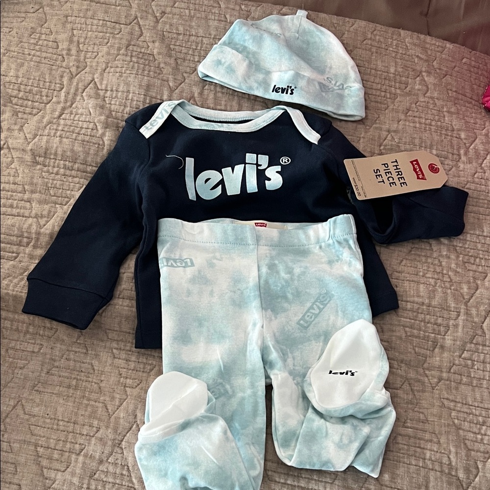 Levi's Infant Set - Navy and Light Blue